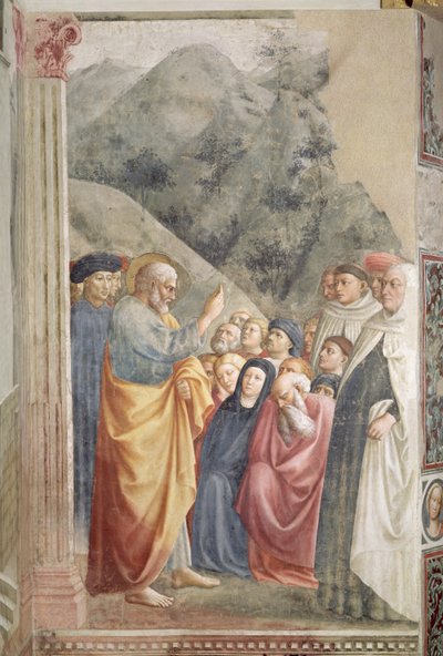 St. Peter Preaching in Jerusalem by Tommaso Masolino da Panicale